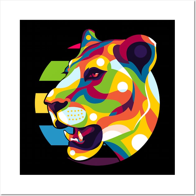 The Wild Lion Wall Art by wpaprint